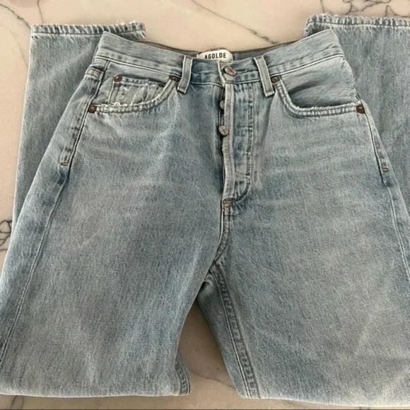 AGOLDE Riley High Rise Organic Cotton Jeans Size B777 - Picture 3 of 7